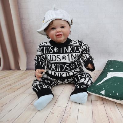 China Wholesale High Quality 100% Cotton Baby Clothes Boys Pants Children Kids Sweater Set for sale