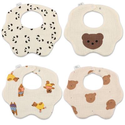 China Durable Quality Infant Bibs Feeding the Baby of Cotton in Multiple Color for sale
