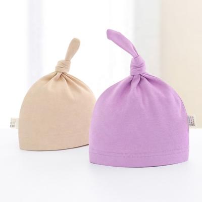 China Knitted Organic Cotton Baby Knotted Hat Wholesale for sale