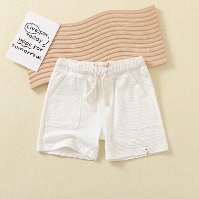 China Customized Fabric Color Toddler Baby Boys Girls Solid Color Summer Sport Jogger Active Shorts Pants for sale