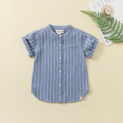 China Customizable children clothing boys plain shirts boys Fashion new products summer clothes shirts for kids for sale