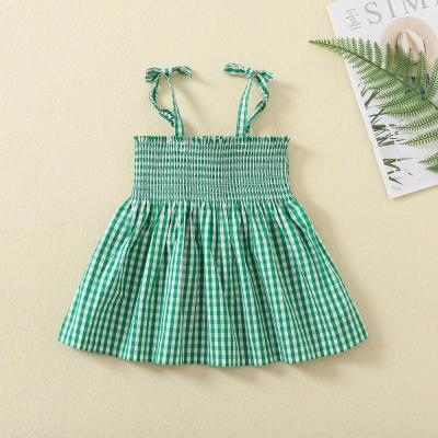 China Summer Wholesale Custom Design Spandex Cotton Baby Toddler Slip Dress Baby Girls Dress for sale