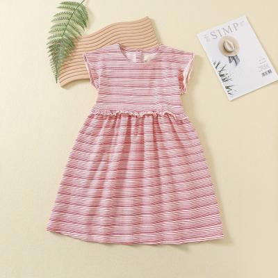 China Baby Girl Dress Clothes Floral Print Baby Summer Dress Toddler Girl Sleeveless 100% Cotton Flower Casual Dresses for sale