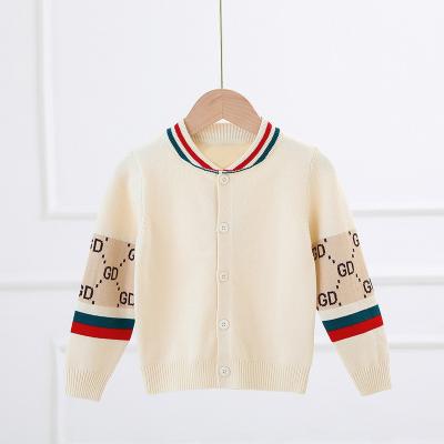 China 2023 new boys fall winter double viscose cotton sweater cartoon baby children knit Cardigan sweaters for sale