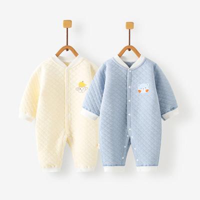 China Newborn cute One-piece suit autumn and winter cotton baby romper baby clothes for sale