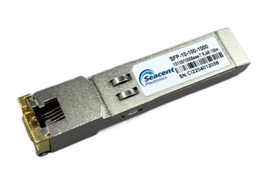 China 10/100/1000BASE-T SFP Copper Transceiver Hot Pluggable 0.01-1.25Gb/S 100m for sale