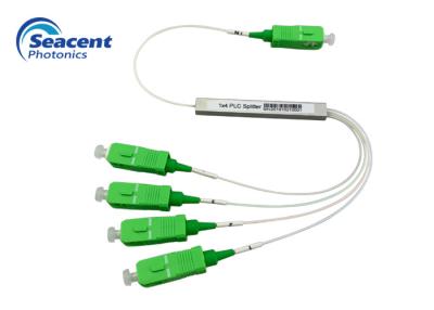 China Micro PLC Planar Lightwave Circuit Splitter 1x4 Type With SC/APC Connectors for sale