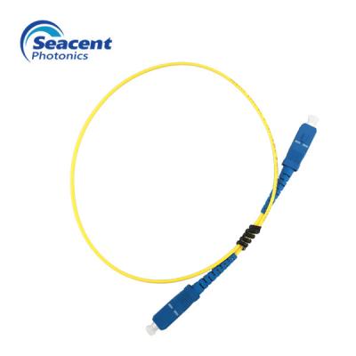 China Cordón de remiendo de la fibra óptica del UPC, SC a una cara del solo modo al puente de la fibra del SC en venta