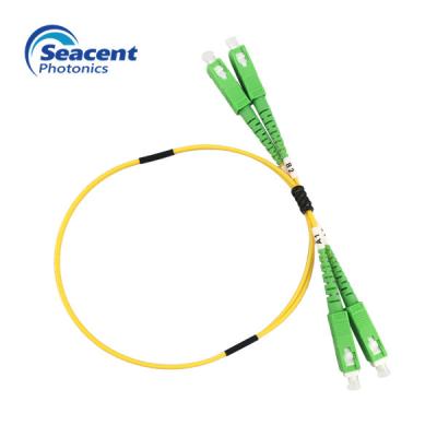 China Singlemode Duplex Sc Apc Fiber Patch Cord For FTTH FTTB FTTX Network for sale