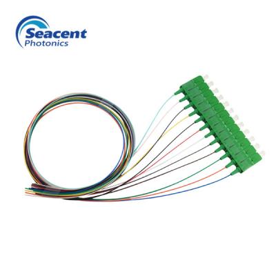 China SC APC Fiber Pigtails 12 Color Beam 0.5m For Optical Fiber Sensing System for sale