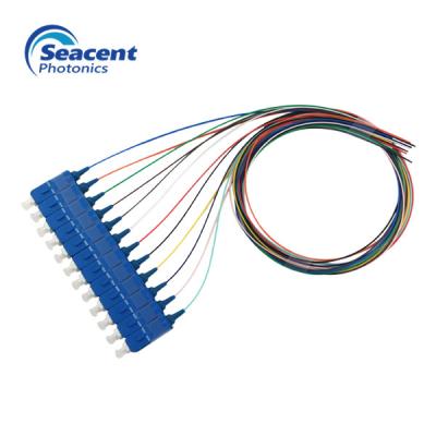 China Polonês 2.0m do UPC da trança da fibra ótica do SC do feixe de 12 cores 3.0mm com revestimento de PVC à venda