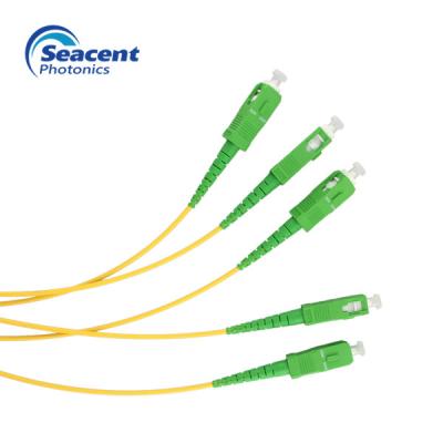 Chine Polonais de fibre optique recto du connecteur APC/UPC du tresse FC/SC/LC/ST de mode unitaire à vendre