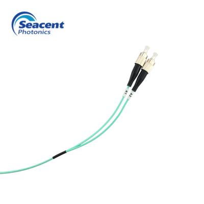 China trança ótica do remendo da fibra de 0.9MM 2MM 3MM, duplex multimodo da trança da fibra do ST à venda