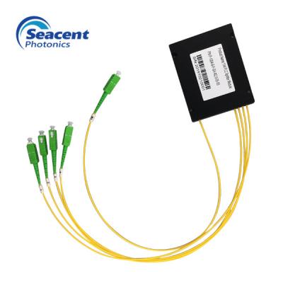 China ABS Cassette Type 1X4 PLC Splitter Module Fiber to The Point for sale