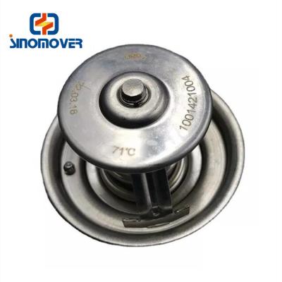 China 1001421004 71 Degree Thermostat For SINOTRUK HOWO WEICHAI WP12 WP13 SHACMAN LGMG MT95 Truck Engine Spare Parts à venda