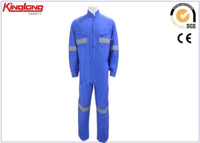 China Anti - Static Poly & cotton blue work jumpsuit for painting , S - 5XL for sale