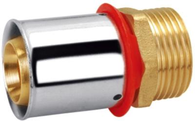 China Brass Male Union Fitting PF3003 Compression Straight Connector for sale