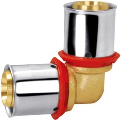 China OEM 90 Degree Brass Compression Fittings PF3004 Anti Corrosion Equal Elbow Fitting for sale