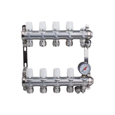China Threaded Pipeline Brass Manifold 2-10way Hot Water Manifold Distribution for sale