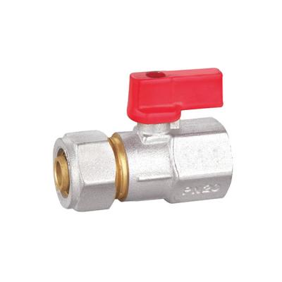 China BV1061-F 3/4 Mini Ball Valve PN 16 High Density Forging No Leakages for sale