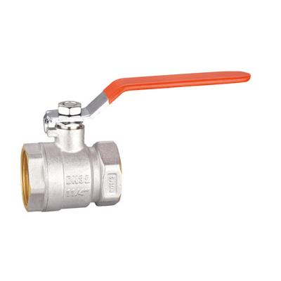 China Nickel Brass Body Ball Valve Threaded BV1033-FF  For Water Gas Oil for sale