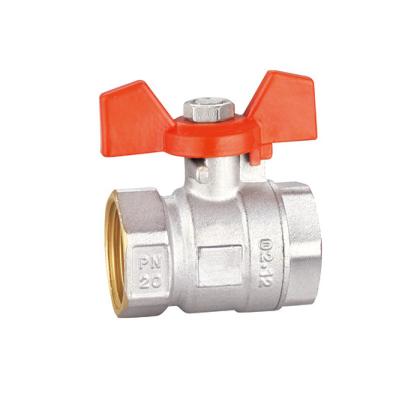China 1 In 3/4 Threaded Brass Ball Valve BV1031-FF Nominal Pressure Max. 16bar for sale