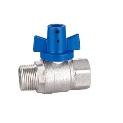 China Forged Nickel Plated Brass Valve V1030-MF Brass Lockable Valve for sale