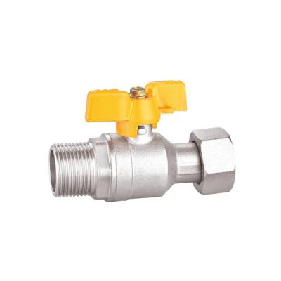 China Forged Brass Ball Valve Butterfly Handle Manufacturers 100% Leak Tested for sale