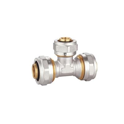 China Forged Brass Compression Fittings PF5006 Nickel Plated Female Brass Elbow for sale