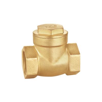 China Customized 1/2 Inch Brass Check Valve Nickel Plated Pressure Max25bar for sale