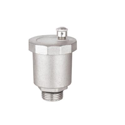 China OEM 1/4 Inch Brass Exhaust Valve Customized Nickel Plated And Sand Blast for sale