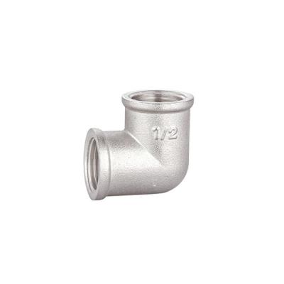 China 1 Inch 1/2 Inch Brass 90 Degree Elbow Fitting Chrome Plated BF4013 for sale