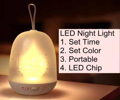 China Portable Beautiful LED rechargeable Touch adjust light kid's  night sleep table bedside lamp LX127 for sale