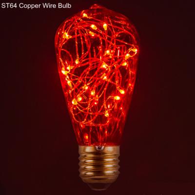 China Festival Bar Restaurant beautiful glass background decorate Copper Wire LED bulb Party light TX104 for sale