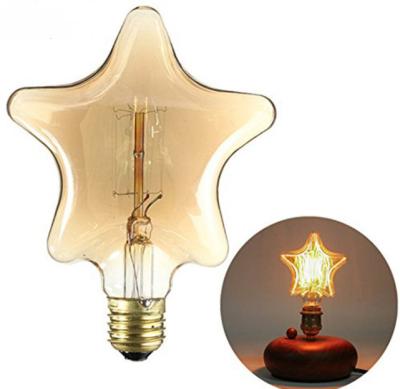 China Festival Bar Restaurant beautiful glass star background decorate Retro osram bulb Party lamp WS103 for sale