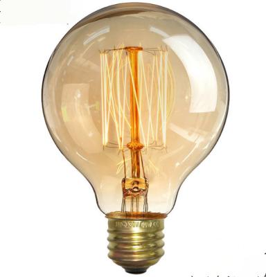 China Festival Bar Restaurant beautiful glass ball shell background decorate Retro osram bulb Party lamp WS104 for sale