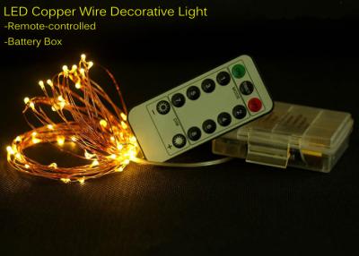 China Remote-controlled Starry Fairy Copper String LED light Battery Box Party Waterproof Wrap Wire Decorative lamp TL109 for sale