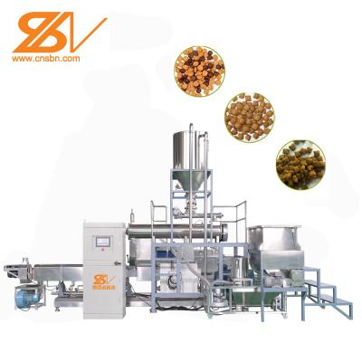 China Automatic Cat Pet Dog Food Making Machine Dry Feed Extrusion for sale