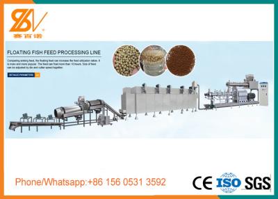 China Animal Feed Processing Equipment High Output Extrusion Process Floating Sinking Pellet for sale