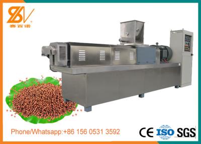 China Double Screw Floating Fish Feed Extruder Machine Stainless steel 304 Material for sale