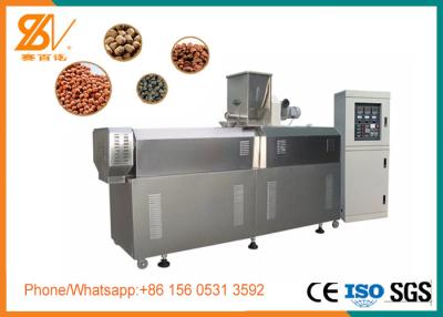 China 1 Screw Fish Food Extruder Machine , Fish Food Production Line SGS Certification for sale