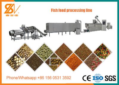 China Floating And Sinking Fish Feed Pellet Machine / Fish Food Processing Machine for sale