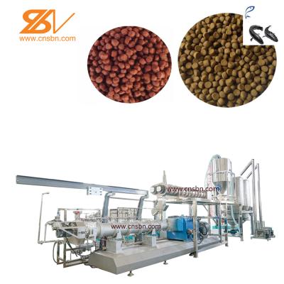 China Double Screw Fish Feed Extruder Simple Large Capacity ABB Inverter for sale