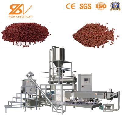 China SLG135 Fish Feed Extruder , Twin Screw Fish Food Making Machine ABB Inverter for sale