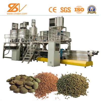 China Aquatic Feed Extruder Machine , Fish Feed Processing Machinery SGS Certification for sale