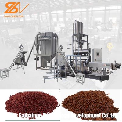 China Floating Fish Feed Production Line Turkey Projects Large Scale Animal Pet for sale