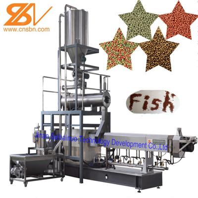 China Large Capacity Cat Fish Feed Extruder Machine Production Line 58-380 kw Power for sale