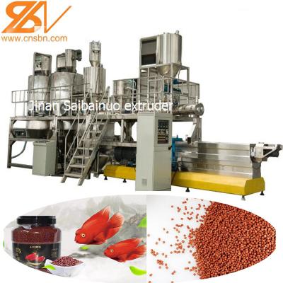 China Sinking Fish Feed Extruder Machinery Plant , Fish Feed Production Machine for sale