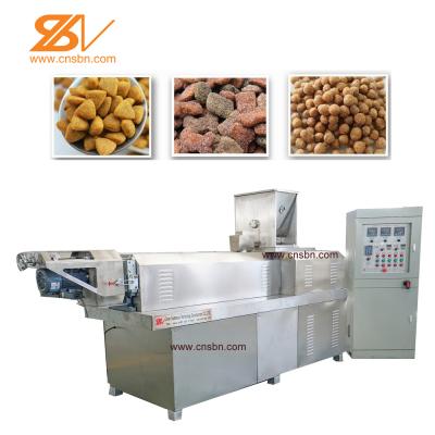 China SLG65 Pet Food Extruder Making Machine , Pet Extruder Machine 38CrMoAlA Screw Material for sale