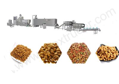 Chine Séchez la chaîne de production de machines d'extrudeuse d'aliment pour animaux familiers de Kibble pour le chien/chat/poissons à vendre